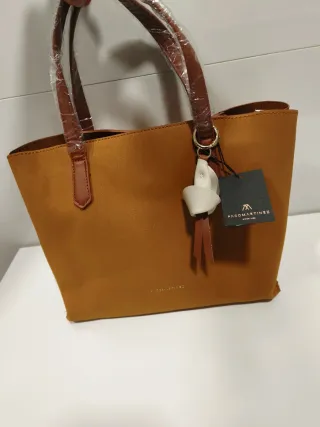 Bolso Tote Paco Martínez color mostaza