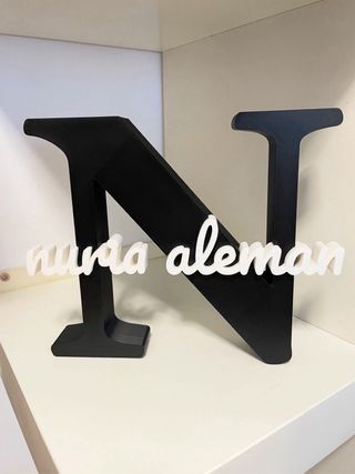 Letra decorativa personalizada