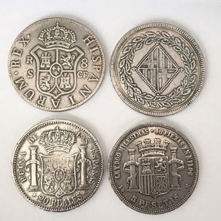 Réplicas Monedas Españolas (4 Piezas)