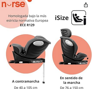 Silla Coche Nurse Titane i-Size 40-150cm