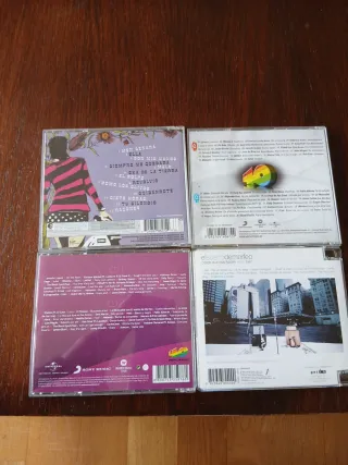 Lote 4 CDs Música Pop Rock Latino