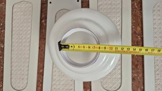 Tulipa cristal blanco lámpara + 4 aspas ventilador