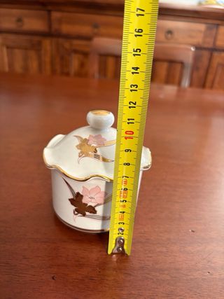 Zuccheriera vintage Deruta floreale