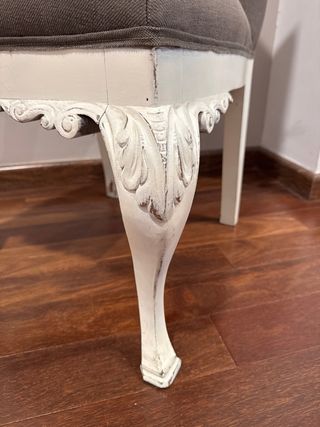 Descalzadora antigua tapizada