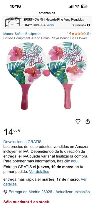 Palas de playa tropicales