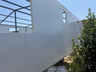 Casa barata panel Sandwich llave en mano