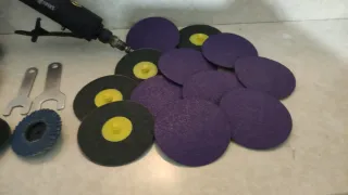 Amoladora Neumática  + 40 Discos ROLOC 3M