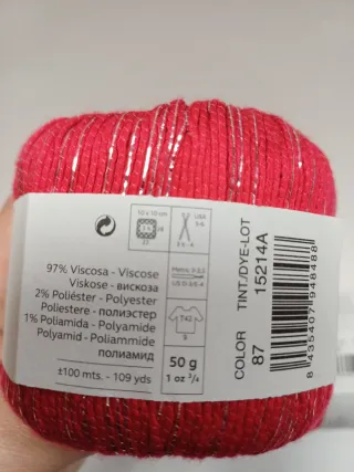 5 Ovillos Katia Concept Versailles Rojo