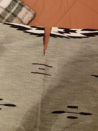 Poncho Mexicano gris Multicolor