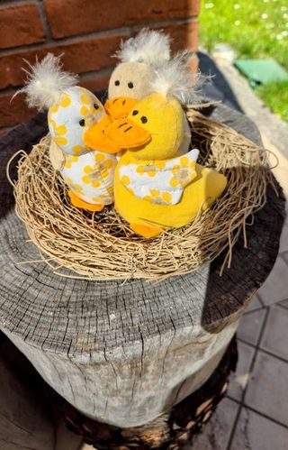 3 Paperelle Pasquali in Stoffa