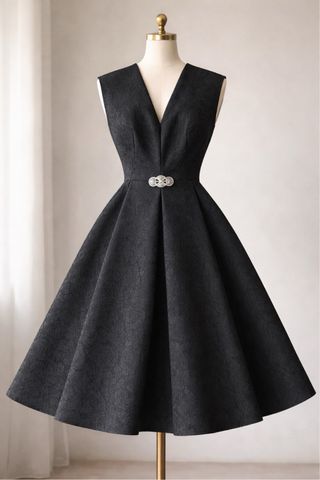 Vestido Negro Jorge Vazquez T.40