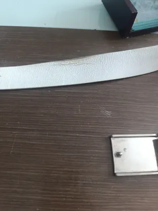 Cinturón Tomas Burberry Blanco y Plateado