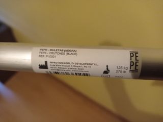 Muleta de aluminio ajustable