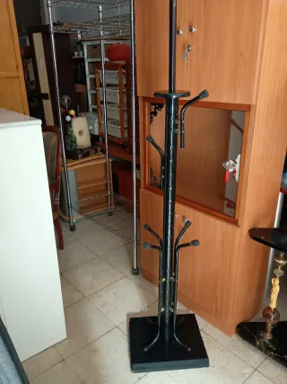 Perchero Vintage Negro 7 Perchas