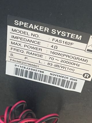 Equipo Sonido LG FA162 CD/ MP3 Hi Fi NUEVO