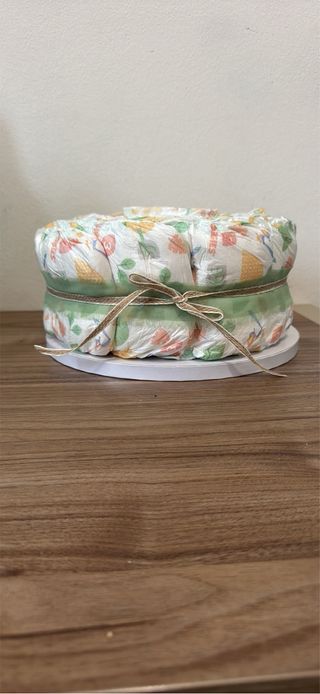 Torta pannolini bimba/o decorata