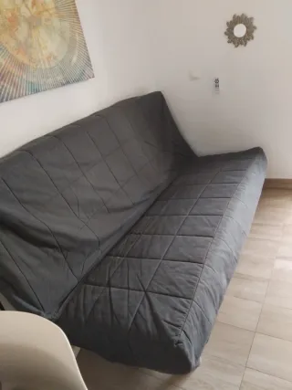 Sofá Cama Gris Metálico 1.98x1.40