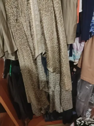 Conjunto Blusa y Vestido/Falda Marrón Oliva