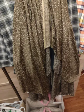 Conjunto Blusa y Vestido/Falda Marrón Oliva