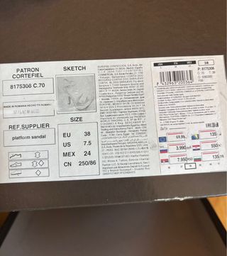 Sandalias de tacón Cortefiel color melocotón