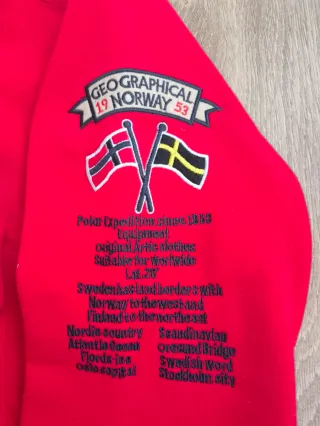 Sudadera Geographical Norway Roja