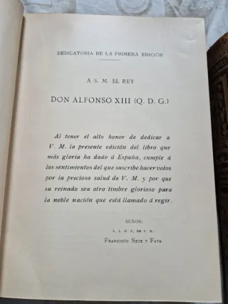 Don Quijote de la Mancha.  Libro antiguo.