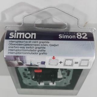 Mecanismo Interruptor Conmutador Simon Grafito