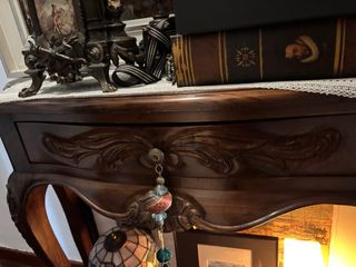 Recibidor madera antiguo con cajón