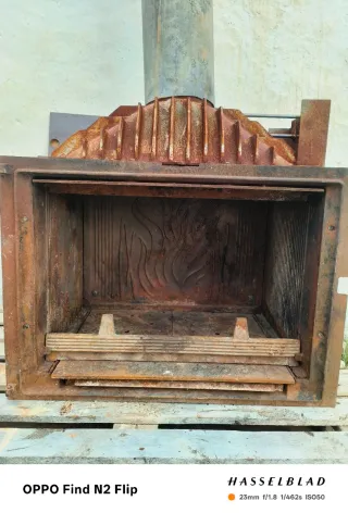 Estufa de leña hierro con conducto