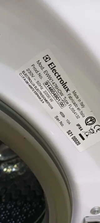 Lavadora Secadora Electrolux Steam System 7 / 5 KG