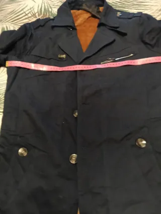 Chaqueta azul marino forrada pelo XL