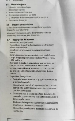 Calentador Junkers-Bosch Hydro 4200 Gas Natural