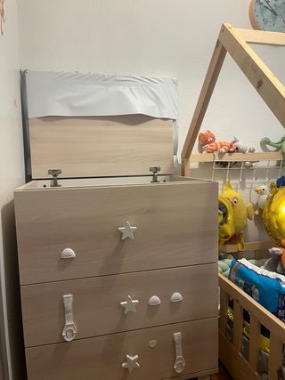 Cómoda cambiador bañera bebé