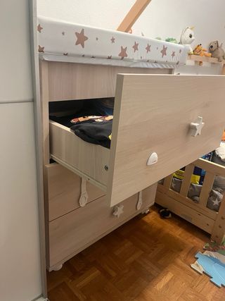 Cómoda cambiador bañera bebé
