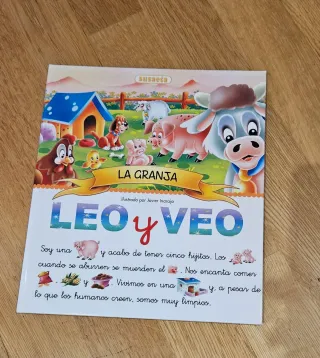 Libro infantil con pictogramas Leo y Veo La Granja