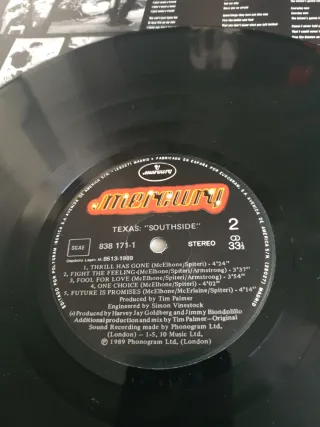 Texas Southside LP Vinilo 1989 Mercury