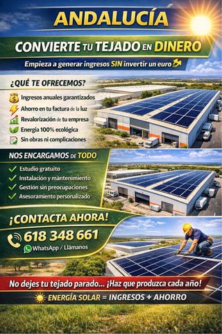 ALQUILER DE CUBIERTA PARA PLACAS SOLARES