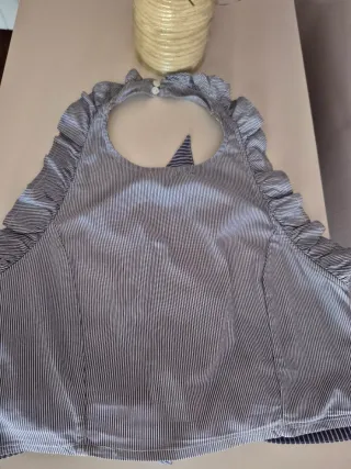 Top Lazada Espalda Abierta Rayas