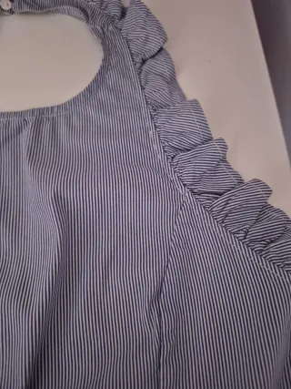 Top Lazada Espalda Abierta Rayas