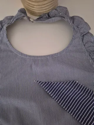 Top Lazada Espalda Abierta Rayas