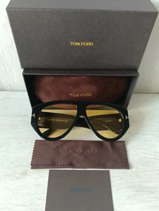 Occhiali da Sole Tom Ford Bronson Unisex Nero Gial