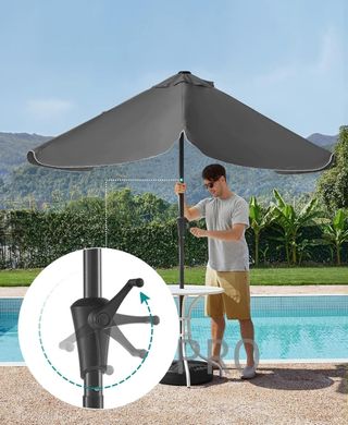 Sombrilla rectangular para balcón - Songmics