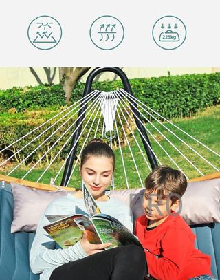 Hamaca acolchada con almohada - Songmics