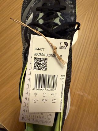 Adidas Adizero Boston 12 Zapatillas Negras/Verdes