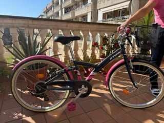 Bicicleta infantil rosa B'TWIN