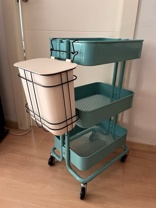 Caja Almacenamiento Ikea Tapa Metal Plástico