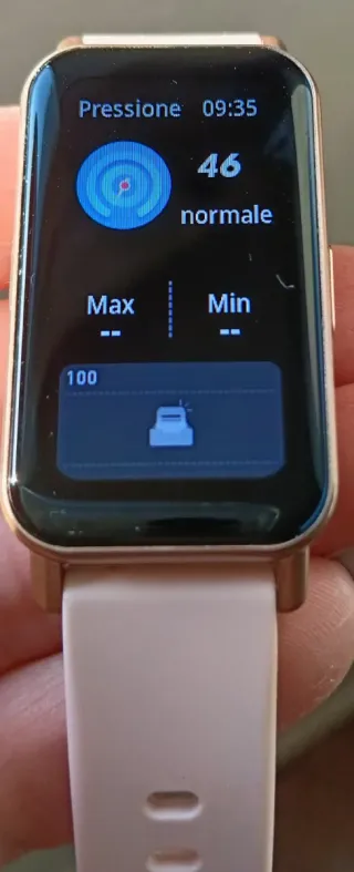 Smartwatch multifunzione con cinturino rosa