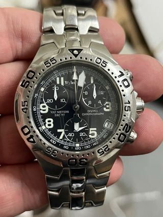 Orologio Cronografo Wyler Vetta Fondo Nero