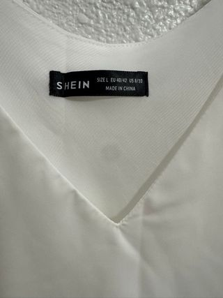 Top Tirantes Shein Blanco