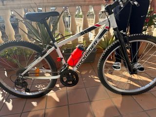 Bicicleta infantil Rockrider blanca